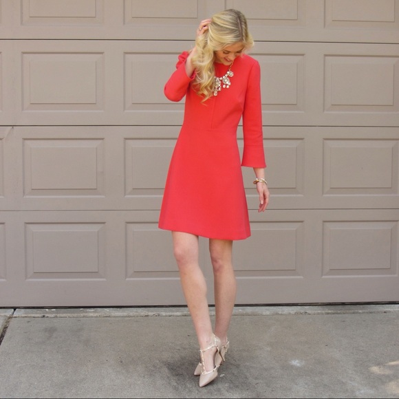 J.Crew Coral Color Dress - Picture 6 of 7